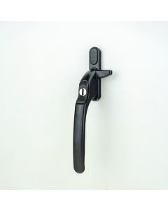 Winlock EasyFit raamboom, afsluitbaar met sleutel, links, zwart