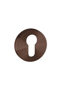 JNF cilinder rozet rond 50 x 8 mm Titanium-Chocolat