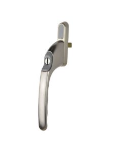 Winlock 0140 serie, recht, afsluitbaar met sleutel, SKG**, RVS look