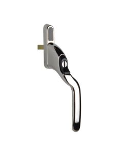 Winlock 0142 serie, rechts verkropt, afsluitbaar met sleutel, SKG**, chroom glans